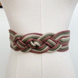 Vintage 90s Braided Waist Belt